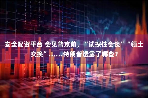 安全配资平台 会见普京前，“试探性会谈”“领土交换”……特朗普透露了哪些？